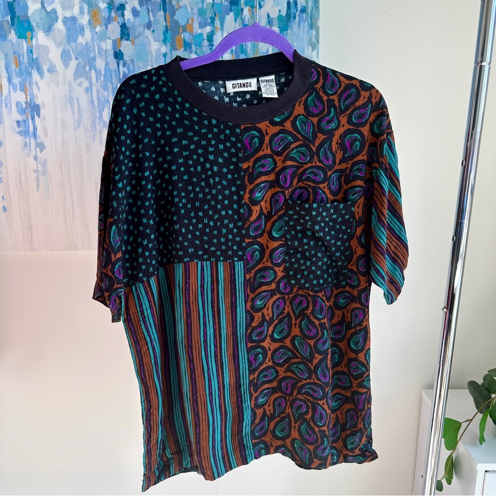 GITANO Mens Multi Patterned T-Shirt (38/M)